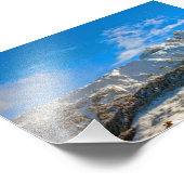 Courchevel 3 Valleys Franse Alpen Frankrijk Foto Afdruk (Hoek)