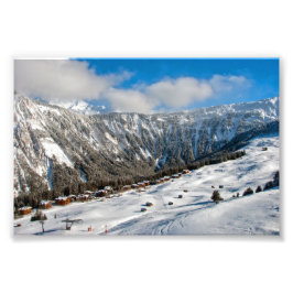 Courchevel 3 Valleys Franse Alpen Frankrijk Foto Afdruk