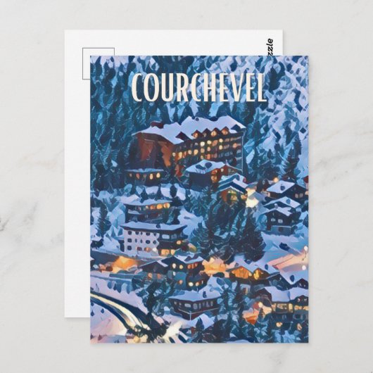 Courchevel Briefkaart (Voorkant / Achterkant)