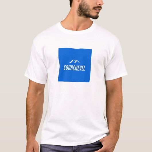 Courchevel Chic - Luxe Frans skigebied T-shirt (Voorkant)