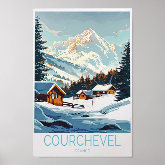 Courchevel France Poster (Voorkant)