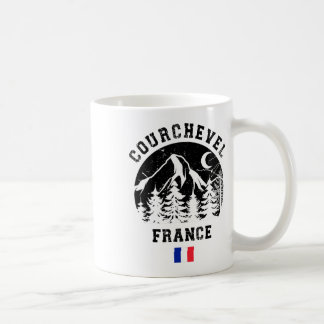 Courchevel Frankrijk Alpen skigebied Alpine skiën  Koffiemok