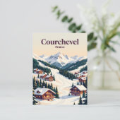 Courchevel Frankrijk Briefkaart (Staand voorkant)