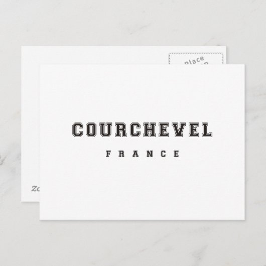 Courchevel Frankrijk Briefkaart (Voorkant / Achterkant)