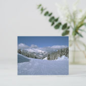 Courchevel, Frankrijk, het tehuis van de skiar van Briefkaart (Staand voorkant)