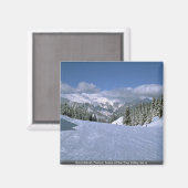 Courchevel, Frankrijk, het tehuis van de skiar van Magneet (Voorkant / Achterkant)