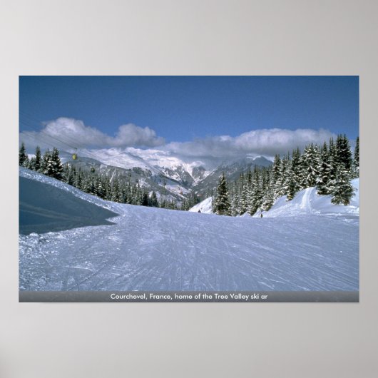 Courchevel, Frankrijk, het tehuis van de skiar van Poster (Voorkant)