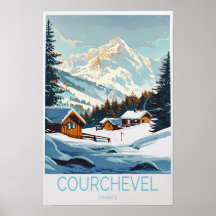 Courchevel Frankrijk Poster