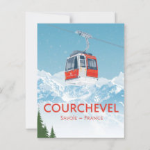  Courchevel Frankrijk Ski Gondola Mountain