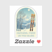 Courchevel Frankrijk ski vakantie souvenir Sticker (Vel)