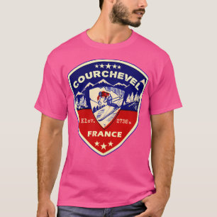 Courchevel Frankrijk Skibergen Skiër Activ T-shirt