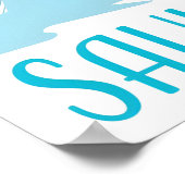 Courchevel Minimalistische Skiresort Reisposter Poster (Hoek)