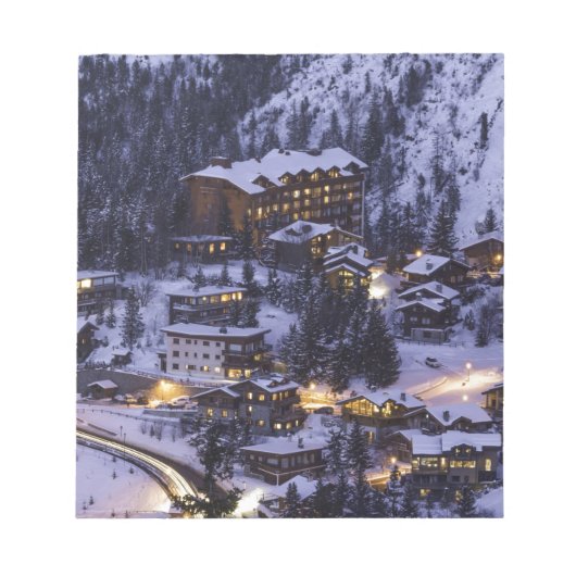 Courchevel Mountain Snow Notitieblok (Voorkant)