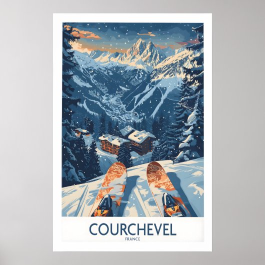Courchevel Poster Frankrijk 1 (Voorkant)