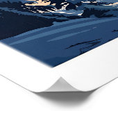 Courchevel Reisposter - Frankrijk 1 Poster (Hoek)