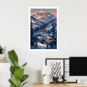 Courchevel Reisposter - Frankrijk 1 Poster (Thuiskantoor)