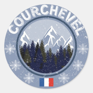Courchevel Ronde Sticker