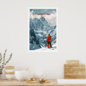 Courchevel Ski Poster 1 (Keuken)