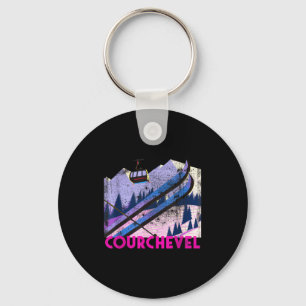 Courchevel ski - skien in Courchevel in vintage st Sleutelhanger