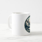 Courchevel skigebied in de Franse Alpen geschenken Koffiemok (Voorkant links)