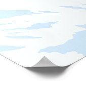 Courchevel Snowboarden Reisposter Poster (Hoek)