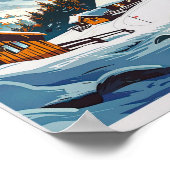 Courchevel Travel Poster Frankrijk Courchevel Trav (Hoek)