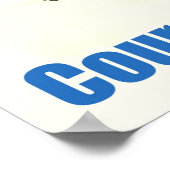 Courchevel, vrouw op skistraject, Frankrijk, Vinta Poster (Hoek)