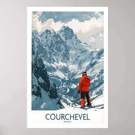 Courchevel Wall Art 1 Poster (Voorkant)
