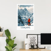 Courchevel Wall Art 1 Poster (Thuiskantoor)