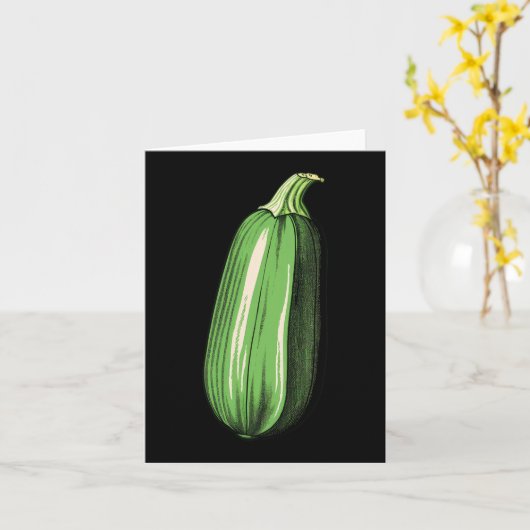 courgette luie makkelijke grappige bijpassende hal kaart (Gele Bloem)
