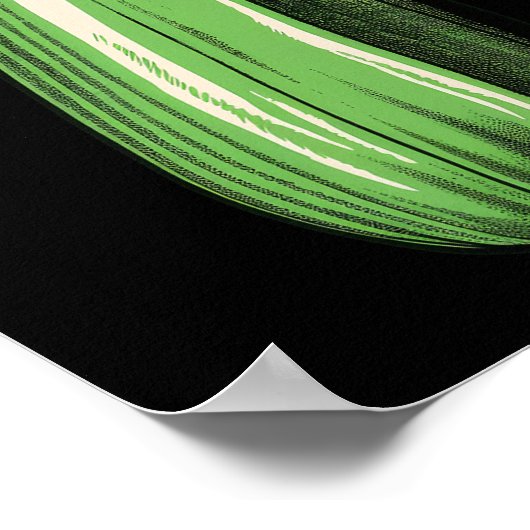 courgette luie makkelijke grappige bijpassende hal poster (Hoek)