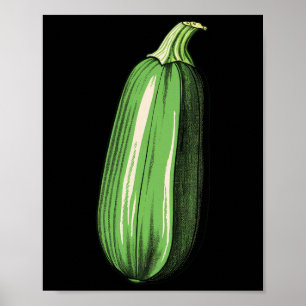 courgette luie makkelijke grappige bijpassende hal poster