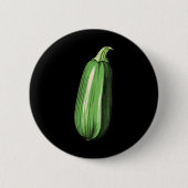 courgette luie makkelijke grappige bijpassende hal ronde button 5,7 cm (Voorkant)