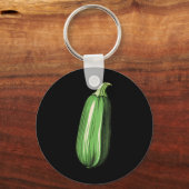 courgette luie makkelijke grappige bijpassende hal sleutelhanger (Voorkant)