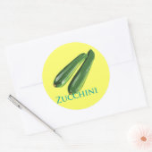 courgette ronde sticker (Envelop)