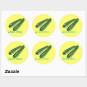 courgette ronde sticker (Vel)