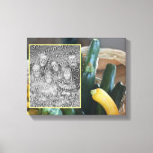 courgette squash groenten Creëer uw eigen foto Canvas Afdruk (Voorkant)