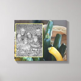 courgette squash groenten Creëer uw eigen foto Canvas Afdruk