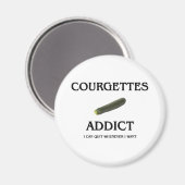 Courgettes verslaafd magneet (Voorkant / Achterkant)