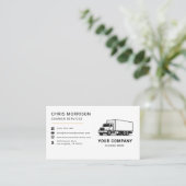 Courier Services Truck  Visitekaartje (Staand voorkant)
