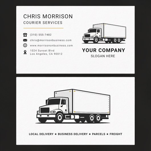 Courier Services Truck  Visitekaartje