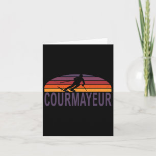 Courmayeur Italië Ski Resort Snowboarden Kaart