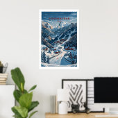 Courmayeur Reisposter - Italië 1 Poster (Thuiskantoor)