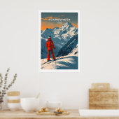 Courmayeur Ski-poster - Italië 1 Poster (Keuken)