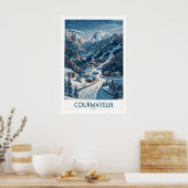 Courmayeur Ski Print - Italië 1 (Keuken)