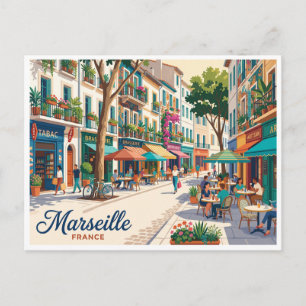 Cours Julien, Marseille Frankrijk Briefkaart