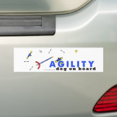 Course Agility dog aan boord Bumpersticker (Op auto)