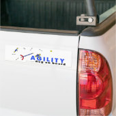 Course Agility dog aan boord Bumpersticker (Op Truck)
