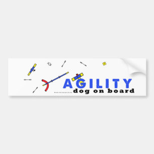 Course Agility dog aan boord Bumpersticker