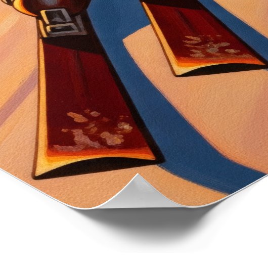 COURSE DE LA PENTE (Slope Race) - Original Art Dec Poster (Hoek)